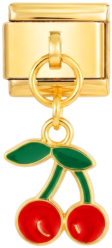 Par med kirsebær, gull