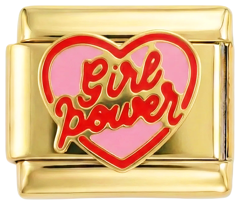 Girl Power med hjerte i gull