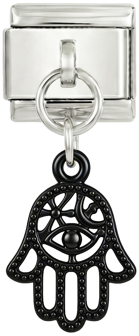 Skal legges til - svart Fatmas hånd på sølv