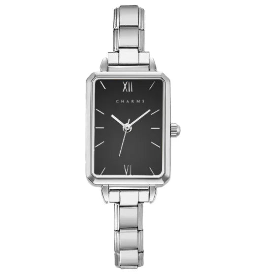 Como – Sølvutgave med svart urskive