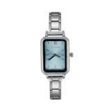 Como Watch Silver Blue Dial