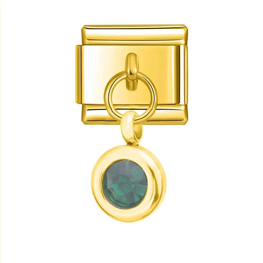 Birthstone Mars, on Gold - Charms Official